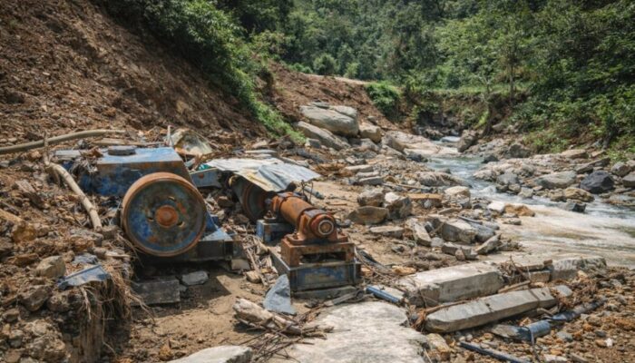 Banjir Bandang Lumpuhkan PLTMH Ngalau Gadang Pessel, Warga Harap Uluran Tangan Dermawan
