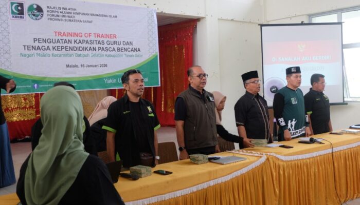 KAHMI Sumbar –FORHATI Pulihkan Sekolah Pascabencana di Batipuah Selatan