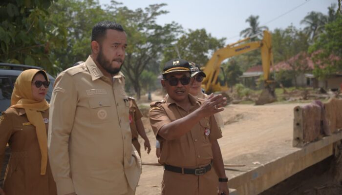 Fadly Amran Pantau Bendungan Gunung Nago, Percepat Pengetesan Kekeringan