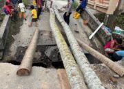 Puluhan Tahun Bertahan, Jembatan Korong Maransi Akhirnya Ambruk