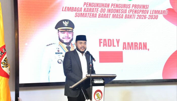 Fadly Amran Optimistis Prestasi dan Pembinaan Karate di Sumbar