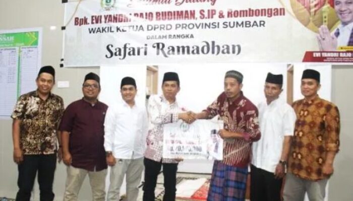 Musala Al-Jannah Terima Bantuan Rp20 Juta dari DPRD Sumbar
