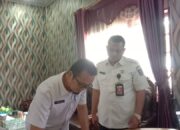 Kepala Dinas Dukcapil Kabupaten Dharmasraya Tandatangi Perjanjian Kerjasama Dengan Tujuh OPD