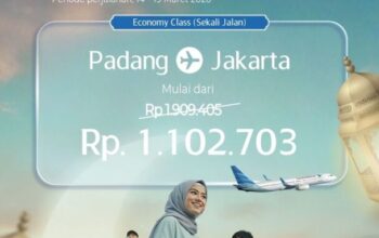 Garuda Indonesia Berikan THR, Harga Tiket Padang-Jakarta Rp1,1 Juta