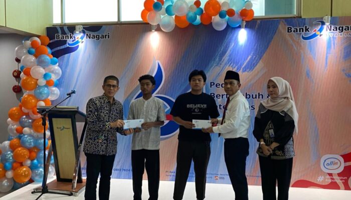 Berbagi Kebahagiaan Ramadan dan HUT Ke-64, Bank Nagari Santuni Ratusan Anak Yatim