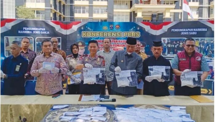Jalur Udara Sumbar Masih Target Empuk Bagi Bandar Narkoba, 6,4 Kg Sabu Disita