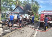 Satu Rumah dan Usaha Cucian Hangus Terbakar di Tarusan, Kerugian Capai Rp150 Juta