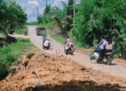 Pemkab Dharmasraya Pasang Box Culvert untuk Atasi Jalan Amblas