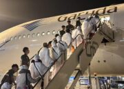 Dibalut Kain Ihram, Kloter 12 Rombongan Perdana yang Diterbangkan ke Jeddah