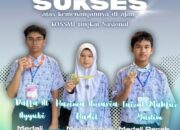 Tiga Siswa SMPN 1 Padang Raih Medali di KOSSMI Nasional