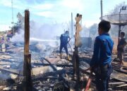 4 Rumah Kontrakan di Lunang Ludes Terbakar, Damkar Pessel dan Muko-Muko Berjibaku Jinakkan Api