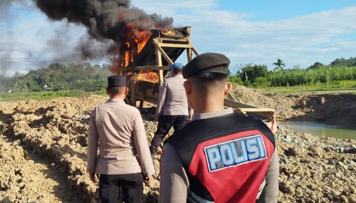 Tim Gabungan Sisir Batang Ombilin, Penertiban PETI di Sijunjung Terus Diperketat