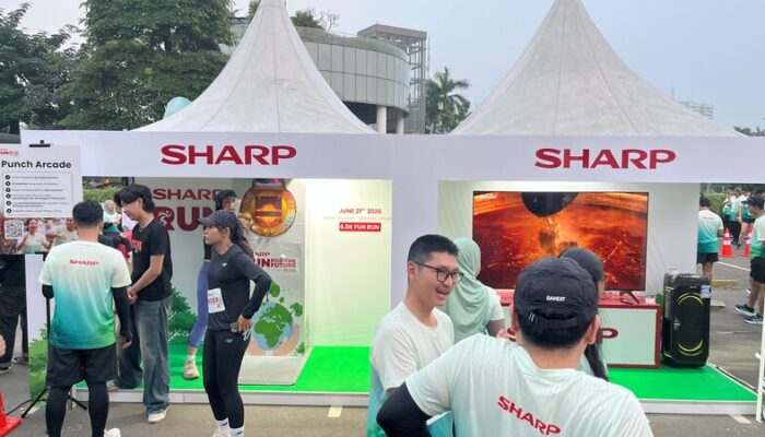 Sharp Indonesia Rayakan 56 Tahun dengan Fun Run Ramah Lingkungan, 600 Langkah Berbuah 600 Pohon