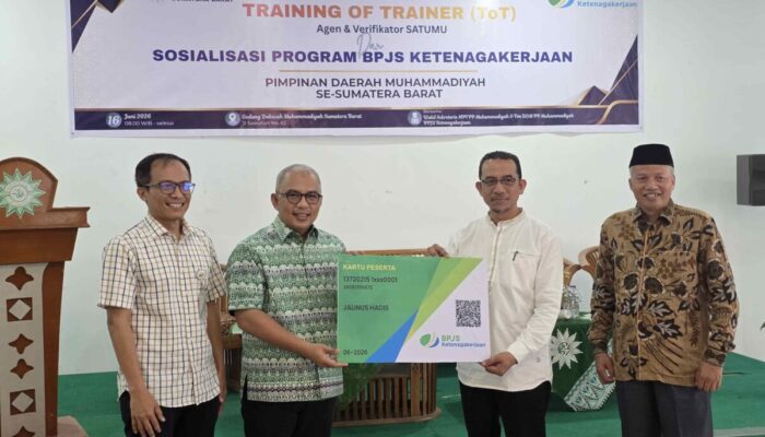 PW Muhammadiyah Sumbar Terlindungi BPJS Ketenagakerjaan