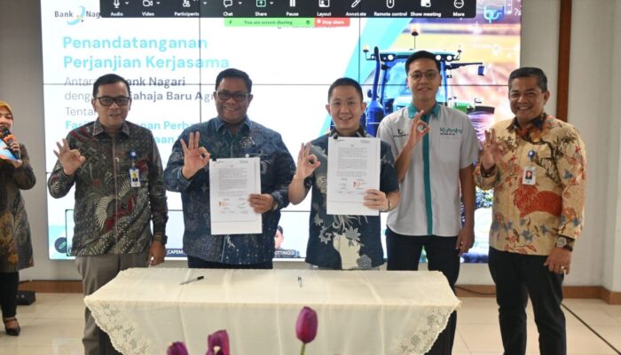 Bank Nagari Gandeng PT Tjahaja Baru Agri, Mudahkan Petani Dapat Pembiayaan Alsintan