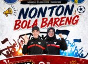 Pemkab Dharmasraya Gelar Nobar Pesta Bola 2026 di Halaman Kantor Bupati