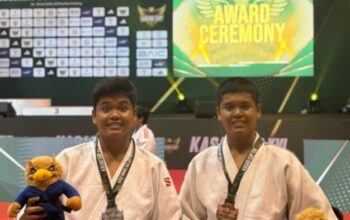 Judoka Kembar Asal Dharmasraya Raih Medali di KASAD Cup