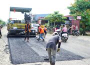 Jalan Simpang Koto Agung Dharmasraya Sepanjang 3,8 Kilometer Kembali Mulus