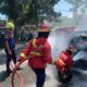 Mobil Terbakar di Depan McDonald’s, Kerugian Capai Rp 115 Juta
