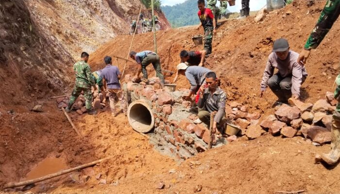 TMMD ke-129 Kodim 0306/50 Kota, Pembangunan Jalan Buluh Kasok Capai 68 Persen