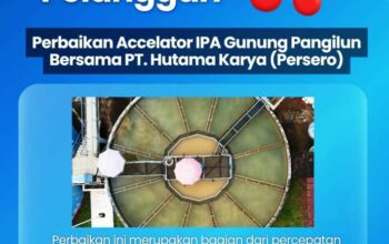 Perbaikan IPA Gunung Pangilun Dimulai 21 Juli, Perumda Air Minum Kota Padang Imbau Pelanggan Agar Menyiapkan Cadangan Air Secukupnya