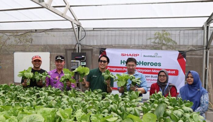 Sharp Resmikan Sharp Hydro Heroes di Bekasi, Berdayakan Ibu Muda Lewat Hidroponik