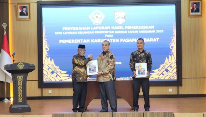 Pemkab Pasbar Kembali Raih Opini WTP ke-10 Berturut-turut dari BPK RI