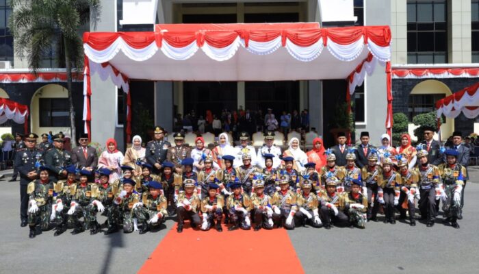 Pocil Polres Pasaman Tampil Memukau di Hadapan Bupati, Dirga Rayakan HUT Bersama Kasat Lantas