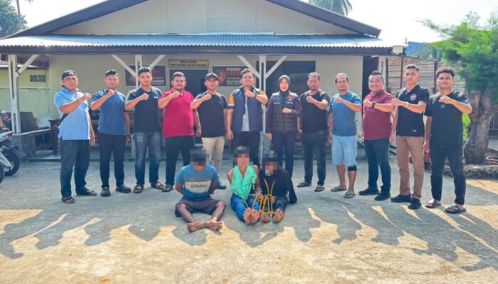 Satreskrim Polres Pasaman Barat Tangkap Empat Pelaku Pemerkosaan Secara Bersama-sama di Nagari Air Bangis
