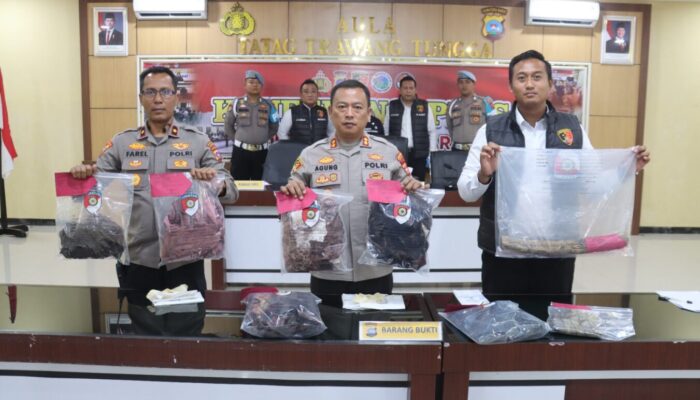 Polres Pasbar Gelar Konferensi Pers Terkait Kasus Pembunuhan Ibu dan Nenek Kandung di Sungai Aur