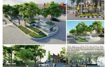 Dukung Konsep ICP dan Tambah Estetika Kota, Pemko Bukittinggi Revitalisasi Taman Depan Kantor DPRD