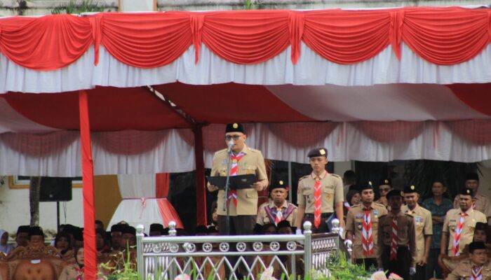 Sekda Pasbar Doddy San Ismail Imbau Kepala Sekolah agar Alokasikan Anggaran Kegiatan Pramuka dalam Dana BOS
