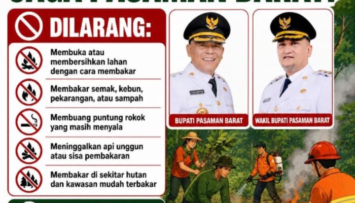 Bupati Pasaman Barat Imbau Warga Cegah Karhutla