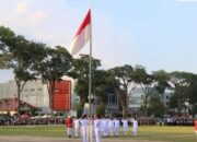 Upacara Penurunan Bendera HUT Kemerdekaan RI Ke-81 Berlangsung Khidmat
