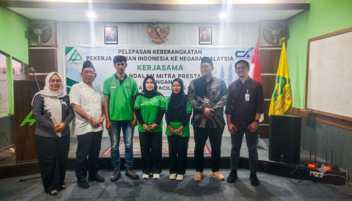 Mengurangi Pengangguran di Sumbar: PT AMP Lepas Gelombang Pertama  	Pengiriman PMI ke CA Integrated Malaysia